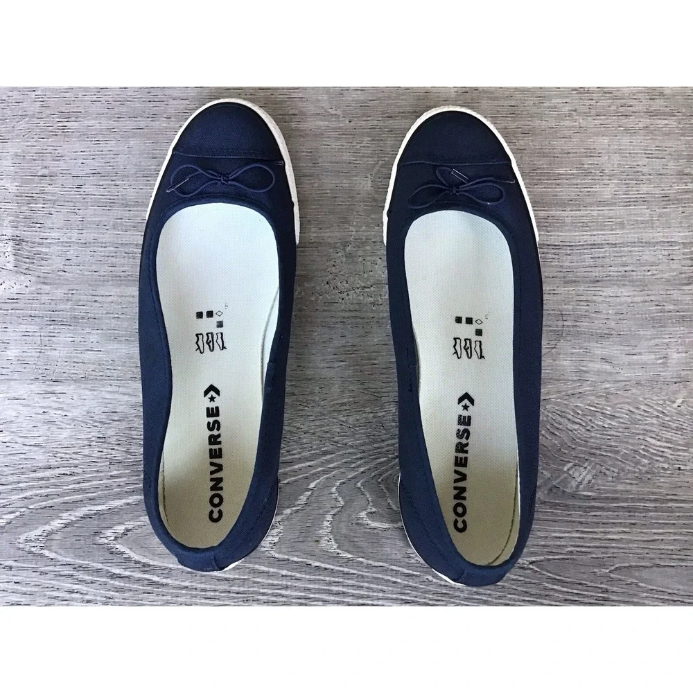 Converse Chuck Taylor All Star Dainty Ballerina Womens Size 10 Flats Navy A16213